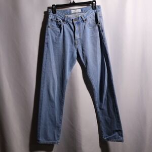 Peter Manning Mens 29x28 Light Wash Straight Leg 100% Cotton Jeans Portugal